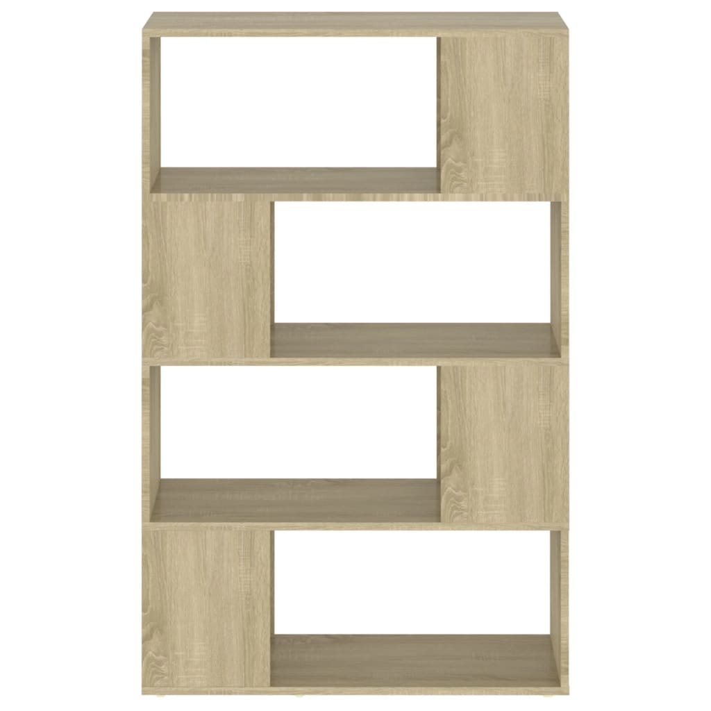 Bokhylla/Rumsavdelare sonoma-ek 80x24x124,5 cm konstruerat trä
