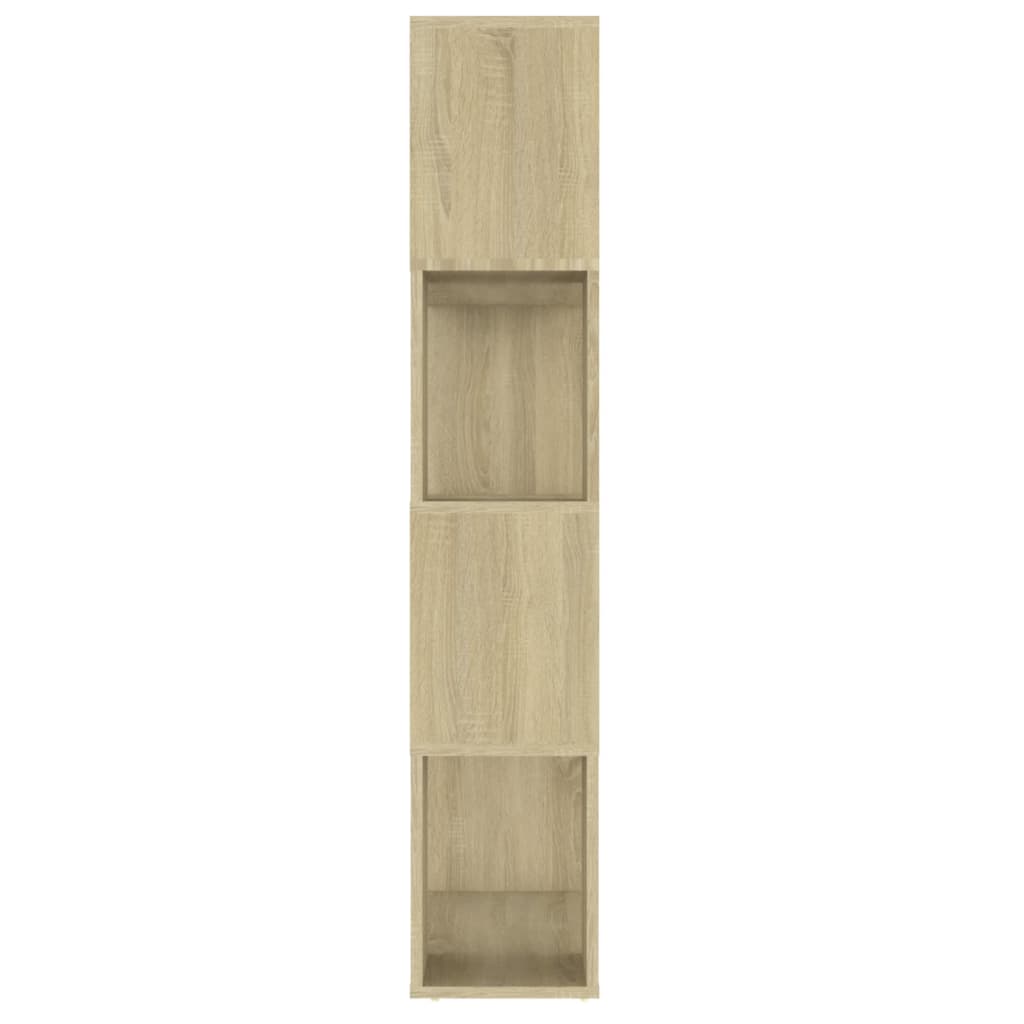 Bokhylla/Rumsavdelare sonoma-ek 80x24x124,5 cm konstruerat trä
