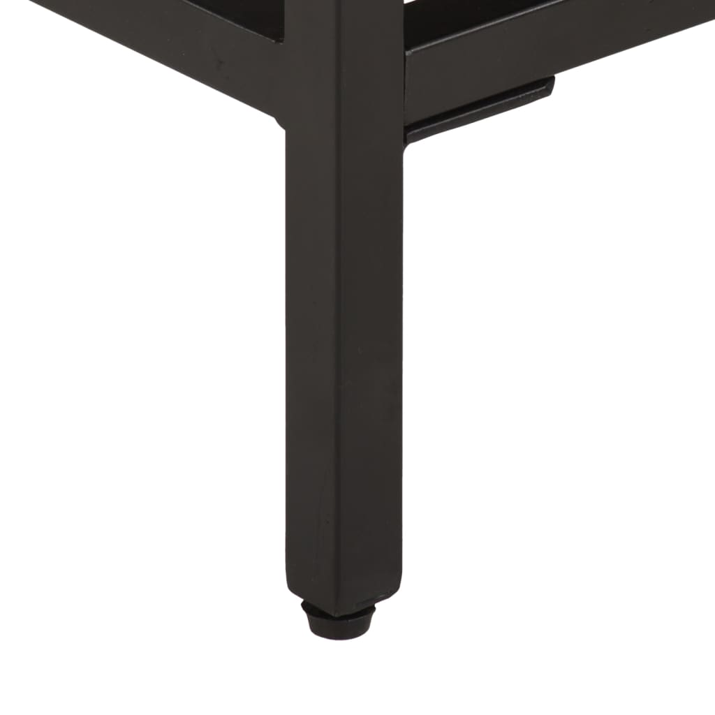 Sidobord 40x30x51 cm massivt återvunnet trä