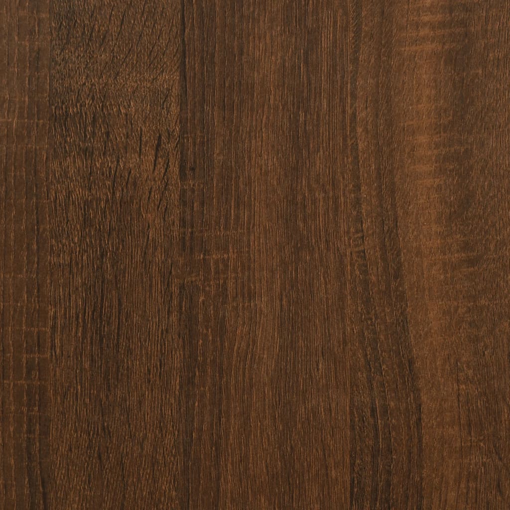 Vägghyllor 2 st brun ek 100x15x20 cm konstruerat trä