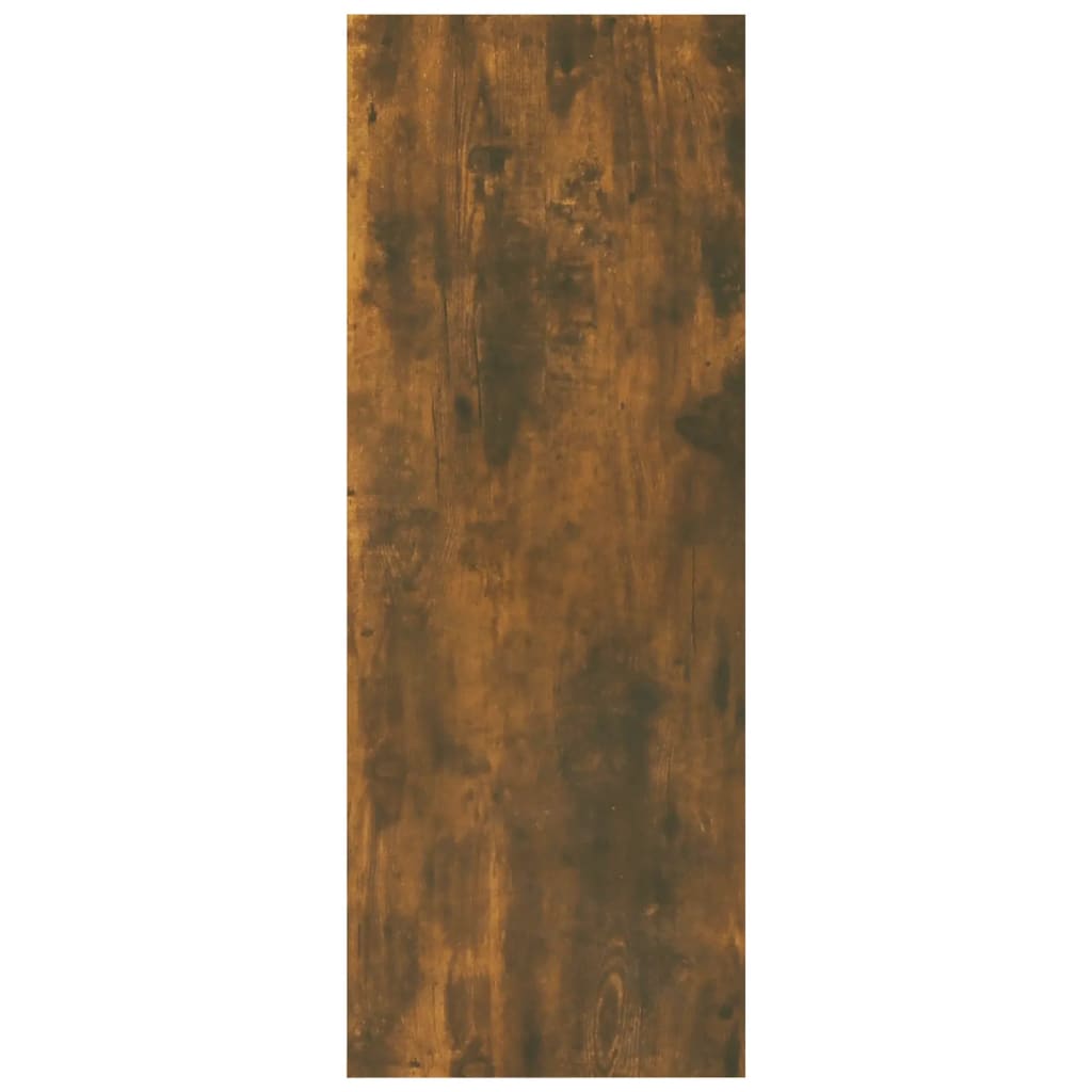 Avlastningsbord rökfärgad ek 105x30x80 cm konstruerat trä