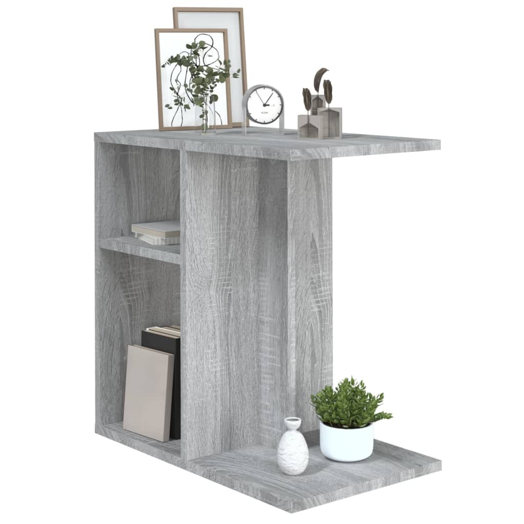 Sidobord grå sonoma50x30x50 cm konstruerat trä