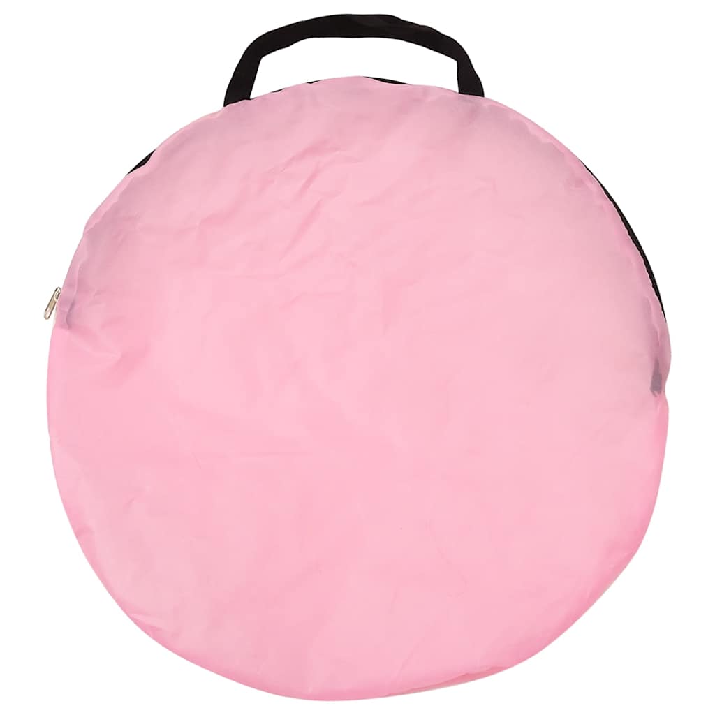 Lektält med 250 bollar rosa 100x100x127 cm