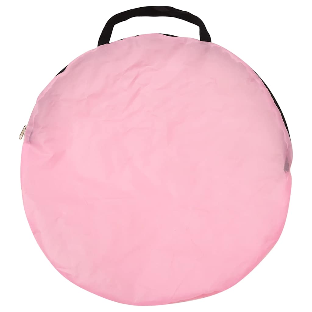 Lektält med 250 bollar rosa 100x100x127 cm
