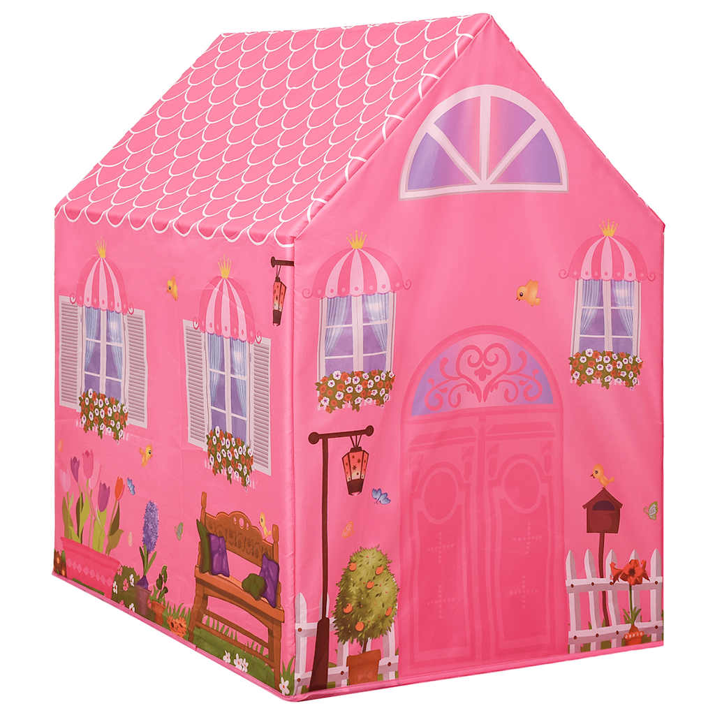 Lektält med 250 bollar Rosa 69x94x104 cm
