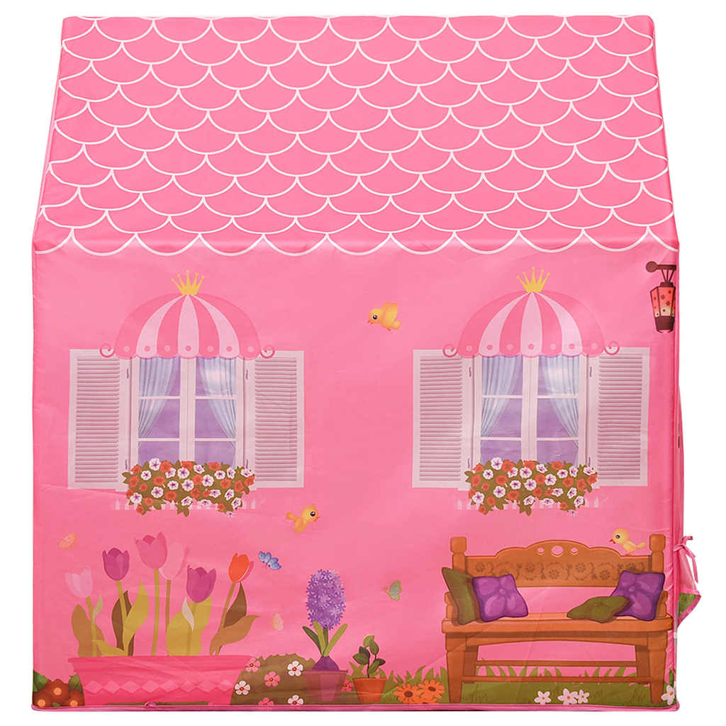 Lektält med 250 bollar Rosa 69x94x104 cm