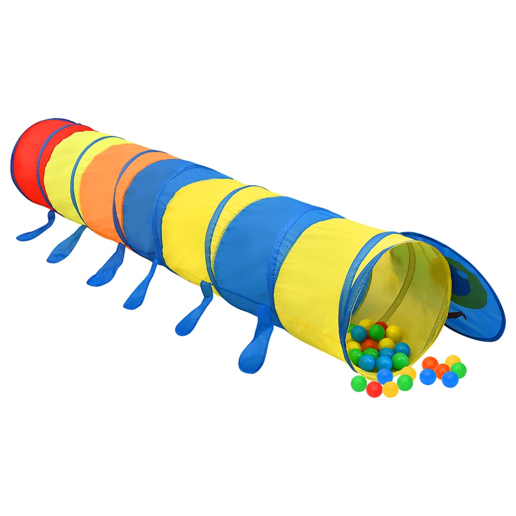 Lektunnel med 250 bollar flerfärgad 245 cm polyester