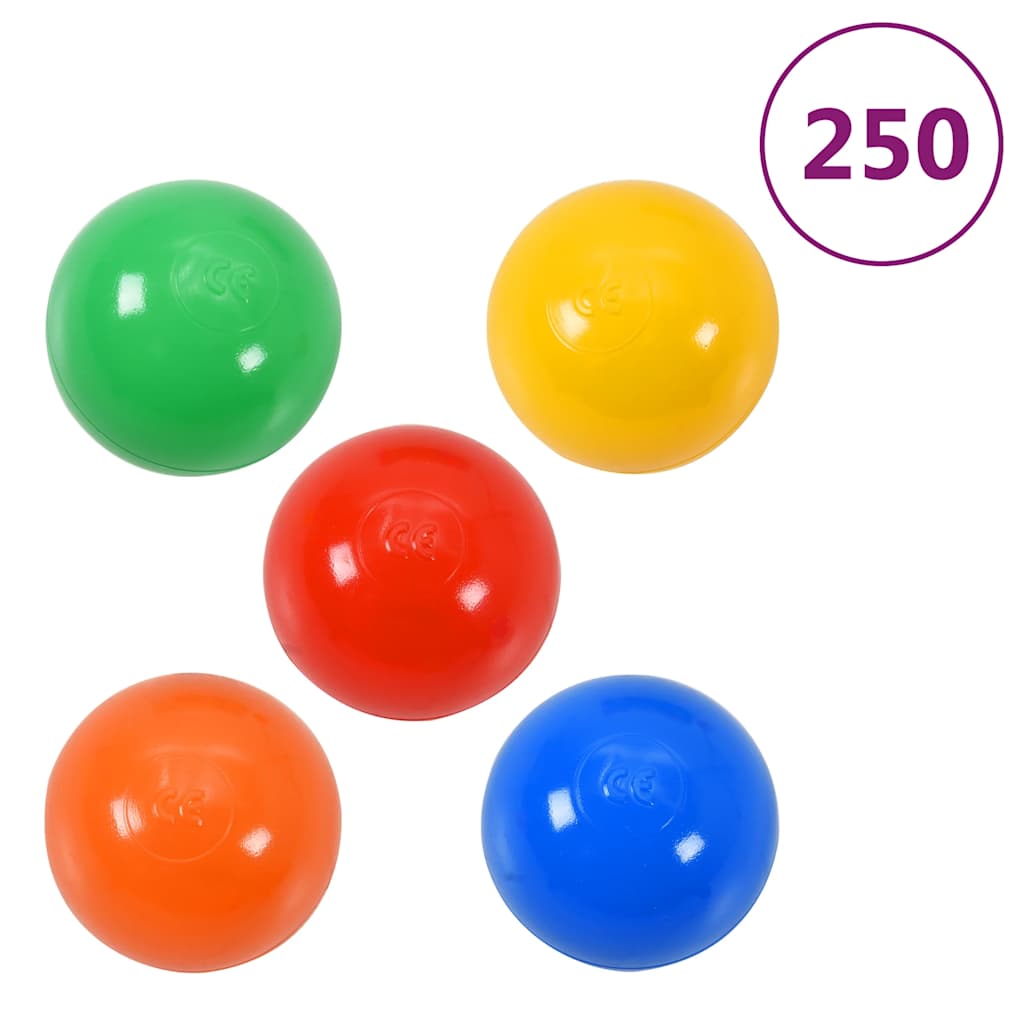 Lektunnel med 250 bollar flerfärgad 245 cm polyester