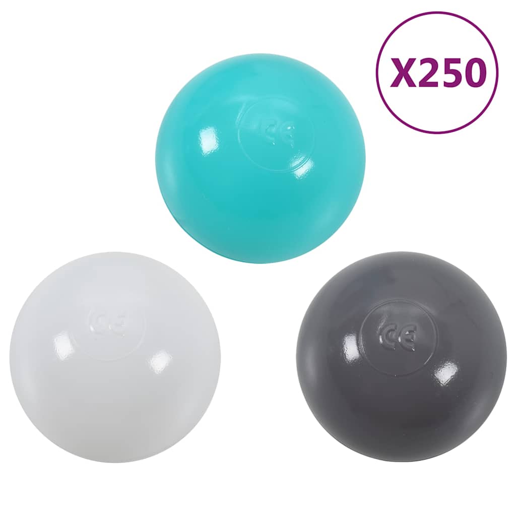 Lektunnel med 250 bollar flerfärgad 245 cm polyester