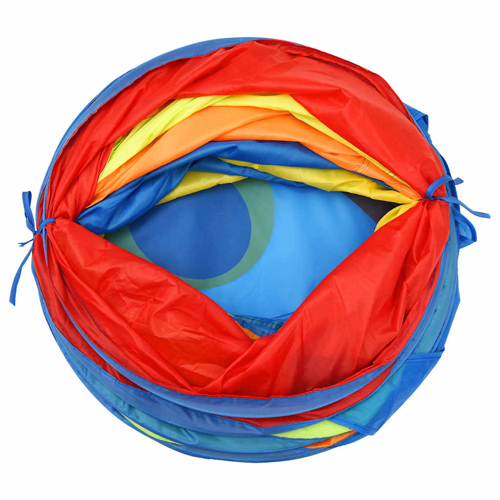Lektunnel med 250 bollar flerfärgad 245 cm polyester