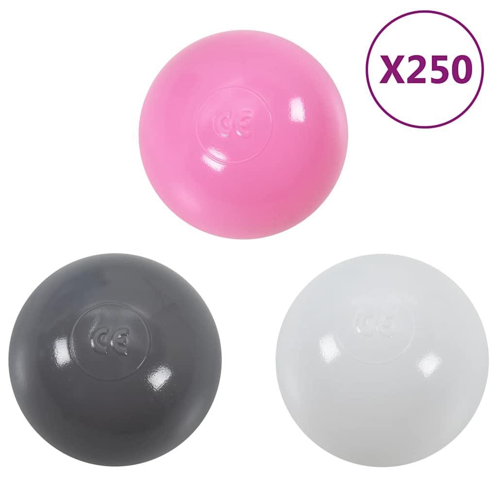Lektunnel med 250 bollar flerfärgad 245 cm polyester