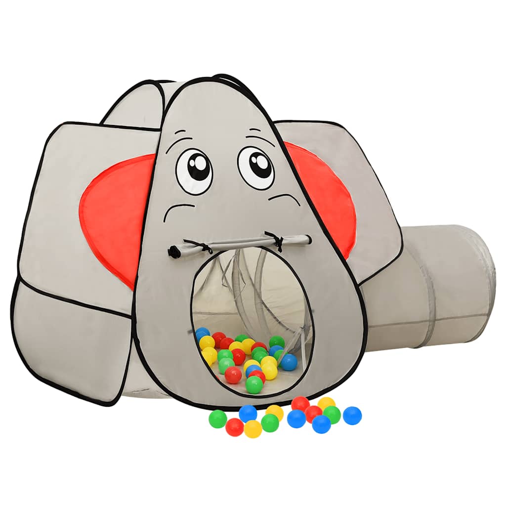 Lektält elefant grå 174x86x101 cm