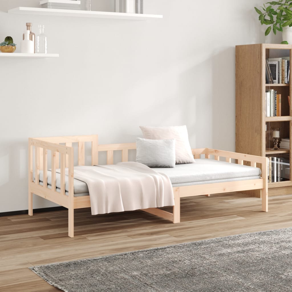 Dagbädd utan madrass 90x200 cm massiv furu
