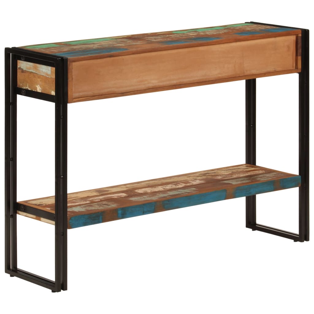 Konsolbord 110x30x76 cm massivt återvunnet trä