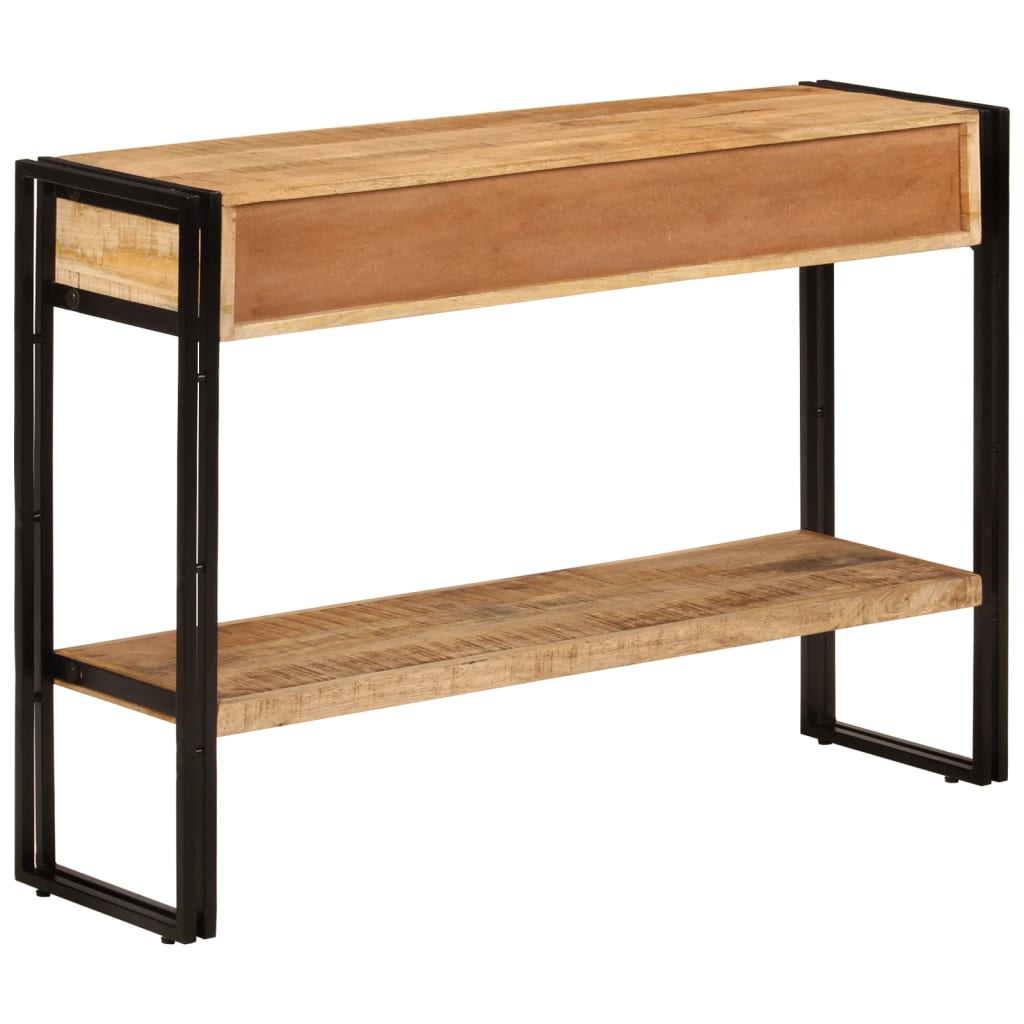 Konsolbord 110x30x76 cm massivt mangoträ
