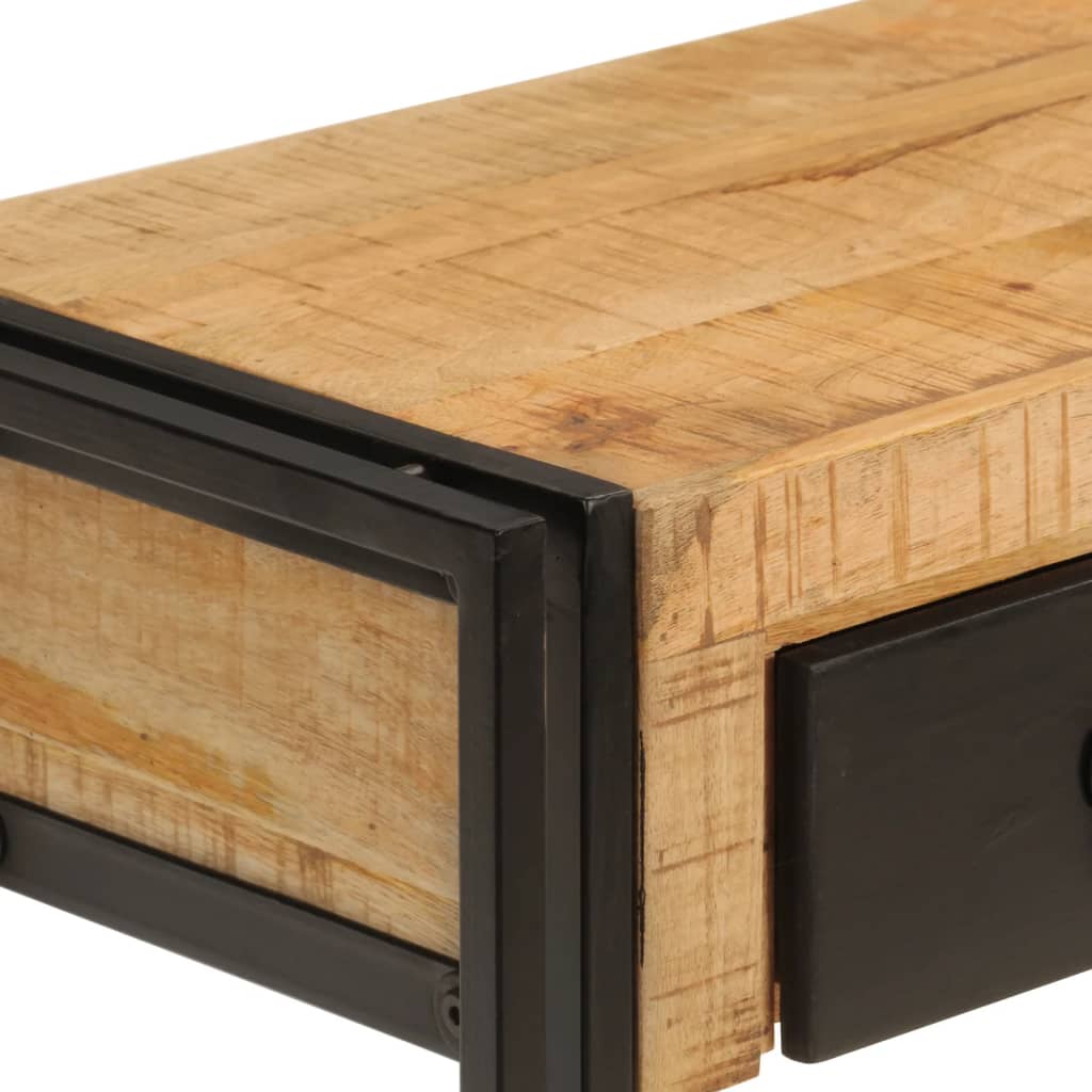 Konsolbord 110x30x76 cm massivt mangoträ