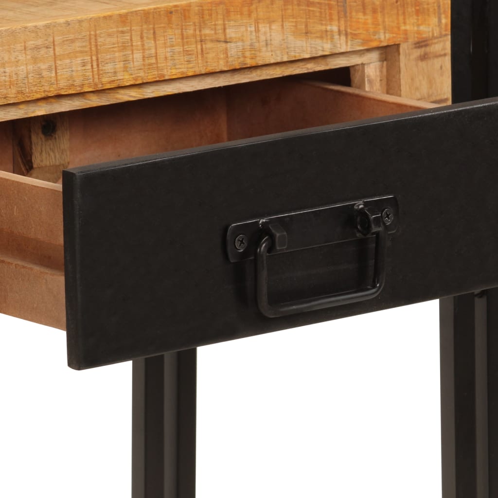 Konsolbord 110x30x76 cm massivt mangoträ