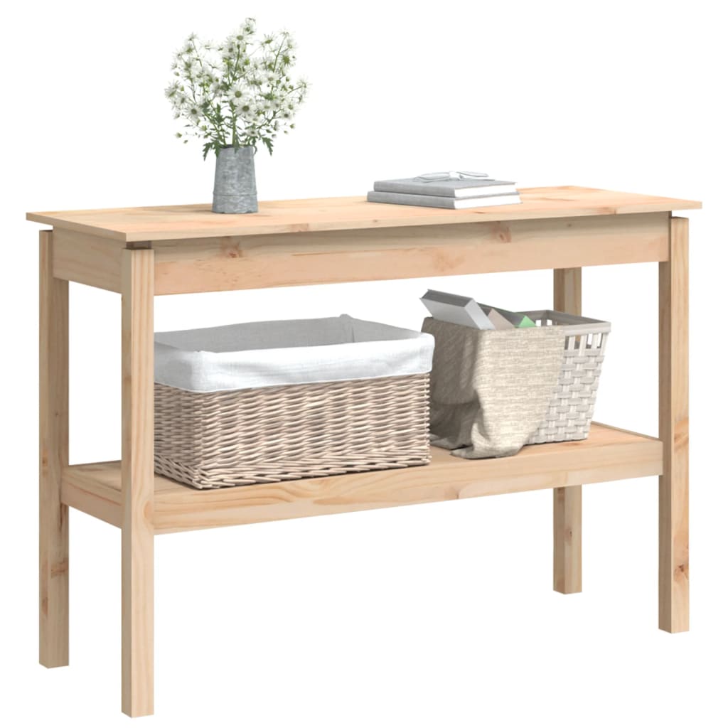 Konsolbord 110x40x75 cm massiv furu