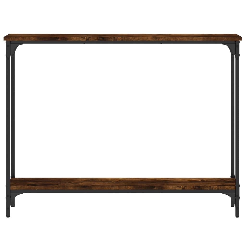 Avlastningsbord rökfärgad ek 100x22,5x75 cm konstruerat trä