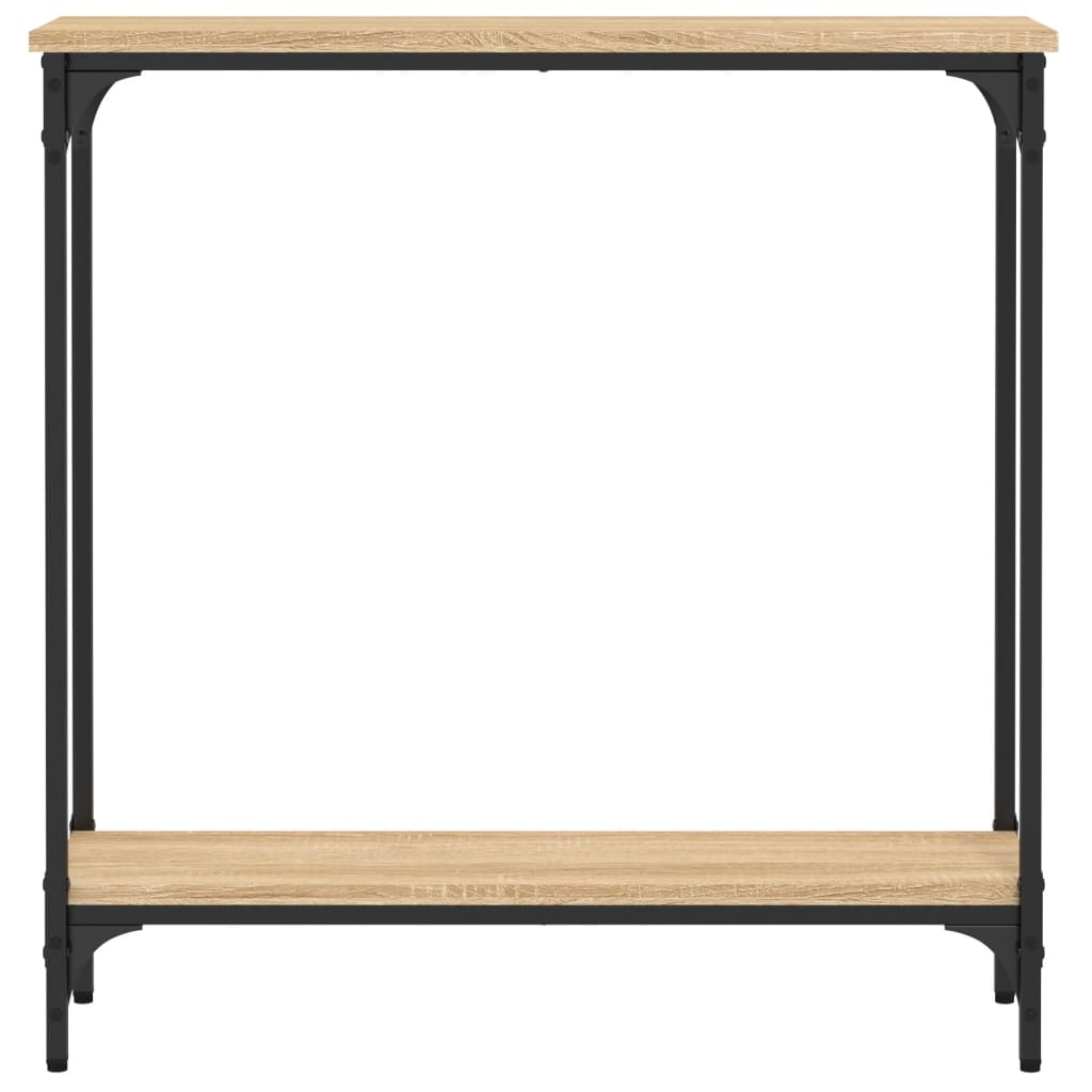 Avlastningsbord sonoma-ek 75x22,5x75 cm konstruerat trä