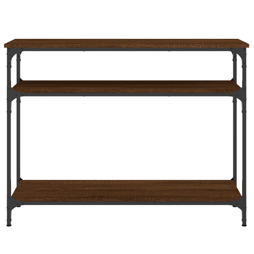 Avlastningsbord brun ek 100x29x75 cm konstruerat trä