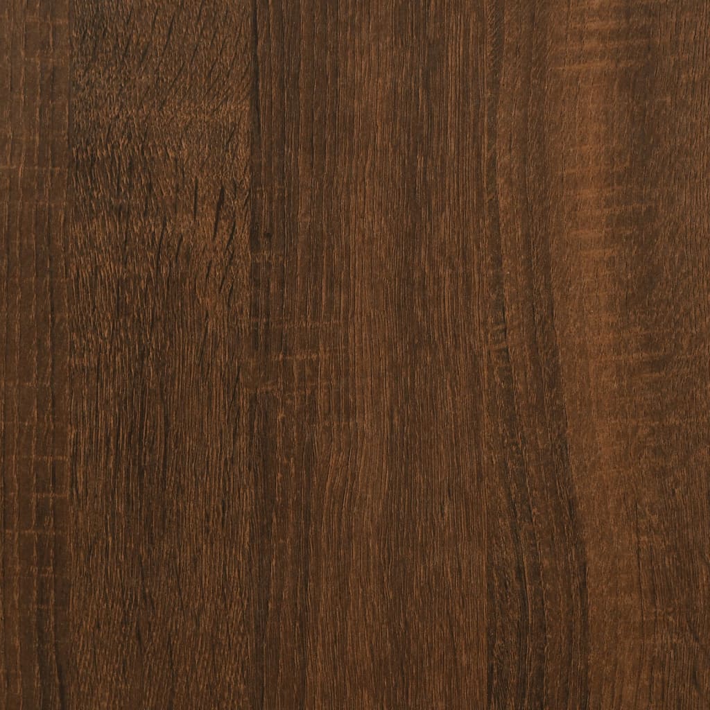 Avlastningsbord brun ek 100x35,5x75 cm konstruerat trä