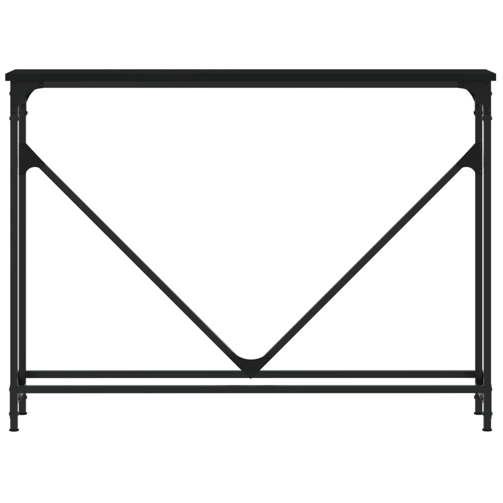 Avlastningsbord svart 102x22,5x75 cm konstruerat trä