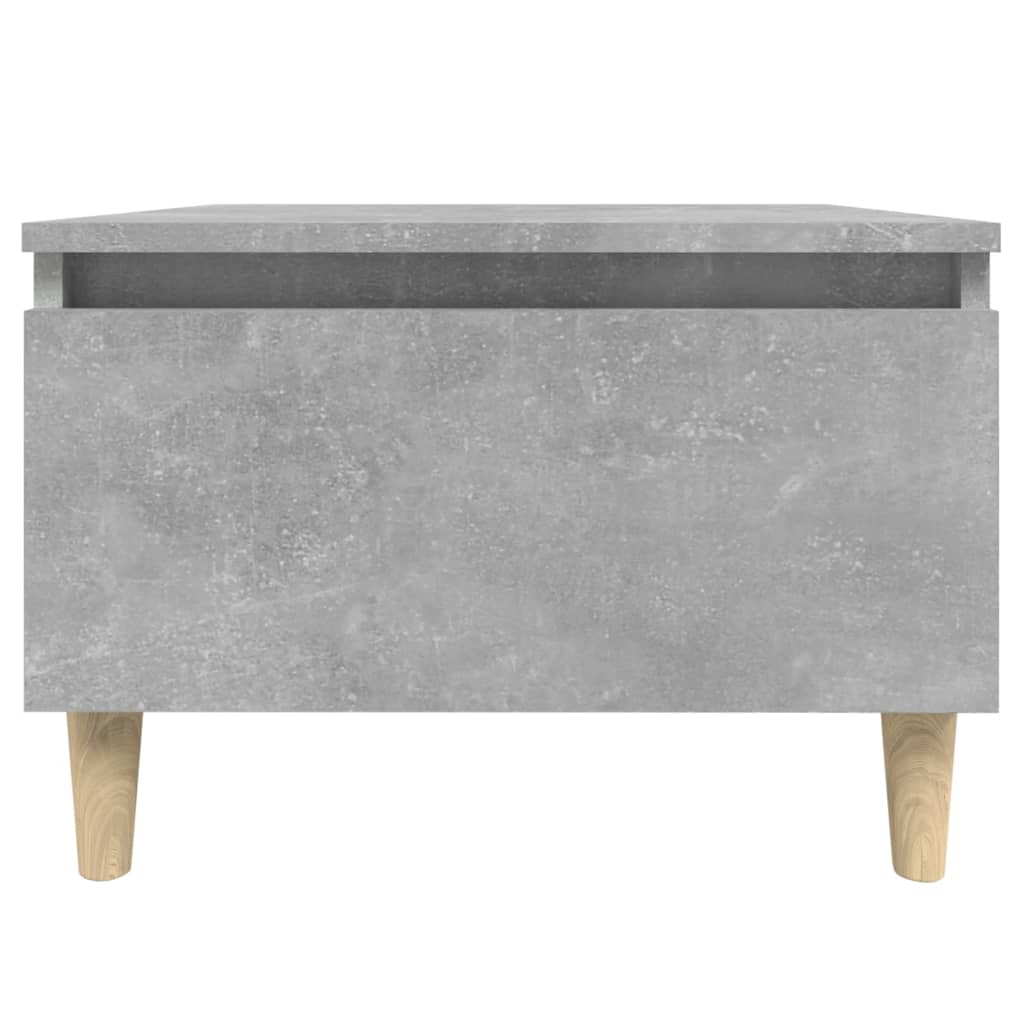 Sidobord betonggrå 50x46x35 cm konstruerat trä