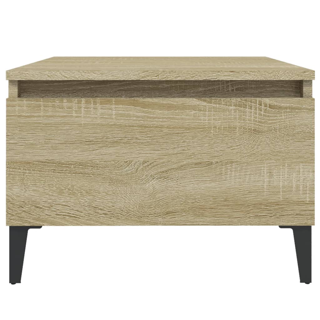 Sidobord sonoma-ek 50x46x35 cm konstruerat trä