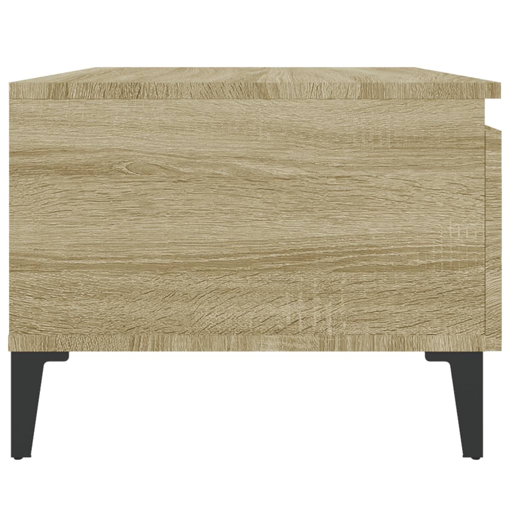 Sidobord sonoma-ek 50x46x35 cm konstruerat trä