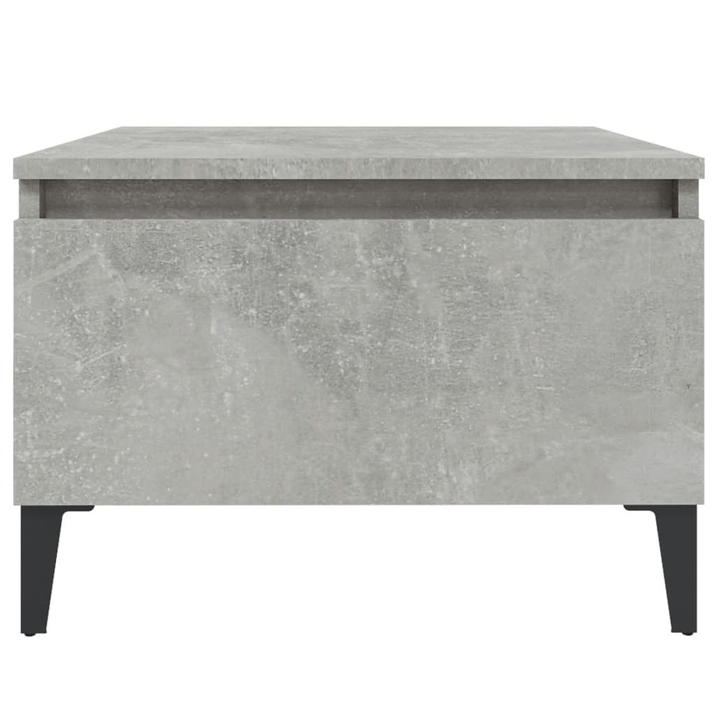 Sidobord betonggrå 50x46x35 cm konstruerat trä