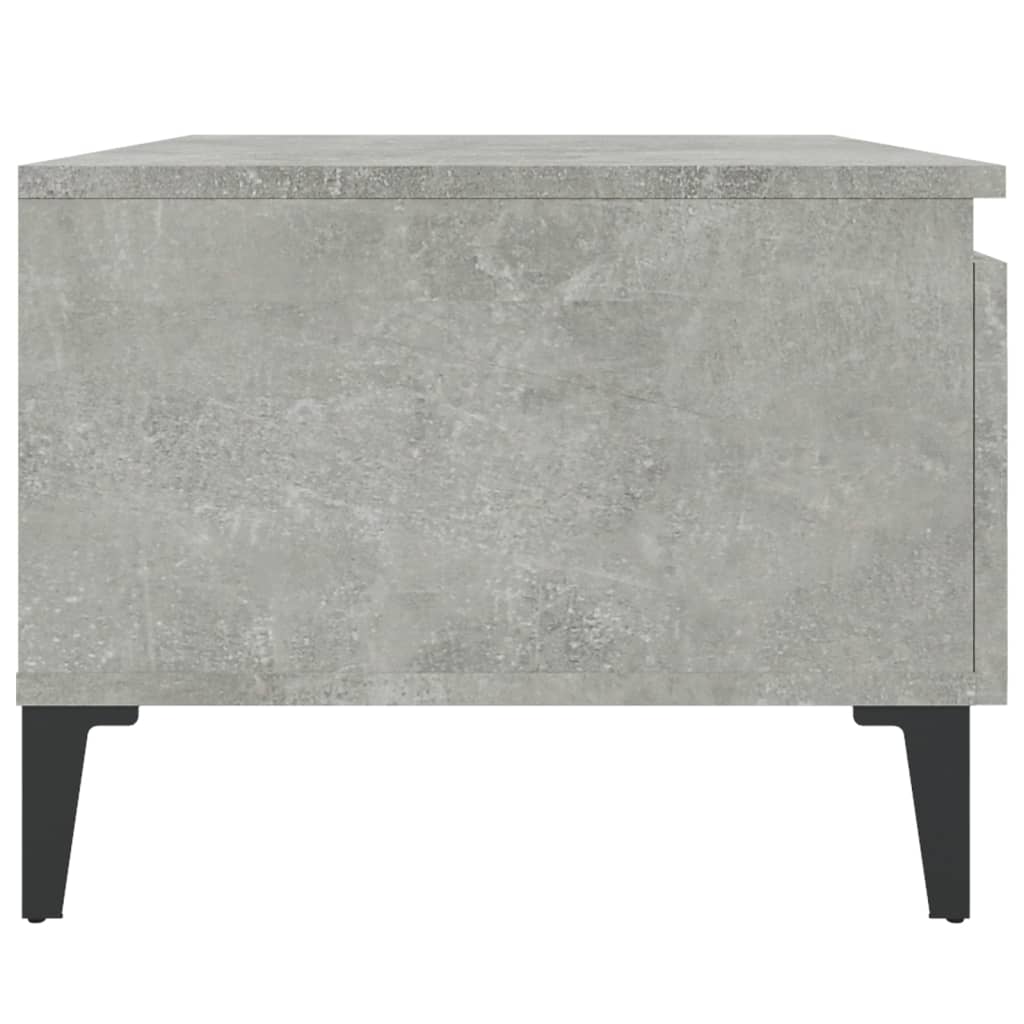 Sidobord betonggrå 50x46x35 cm konstruerat trä