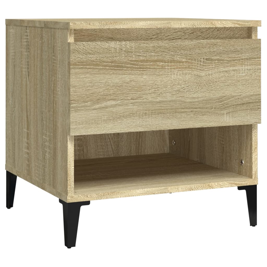 Sidobord sonoma-ek 50x46x50 cm konstruerat trä