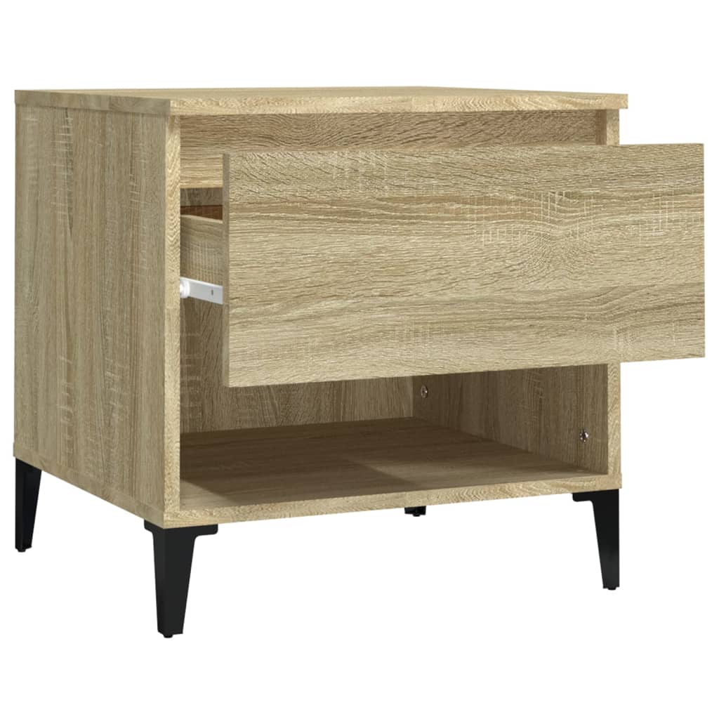 Sidobord sonoma-ek 50x46x50 cm konstruerat trä