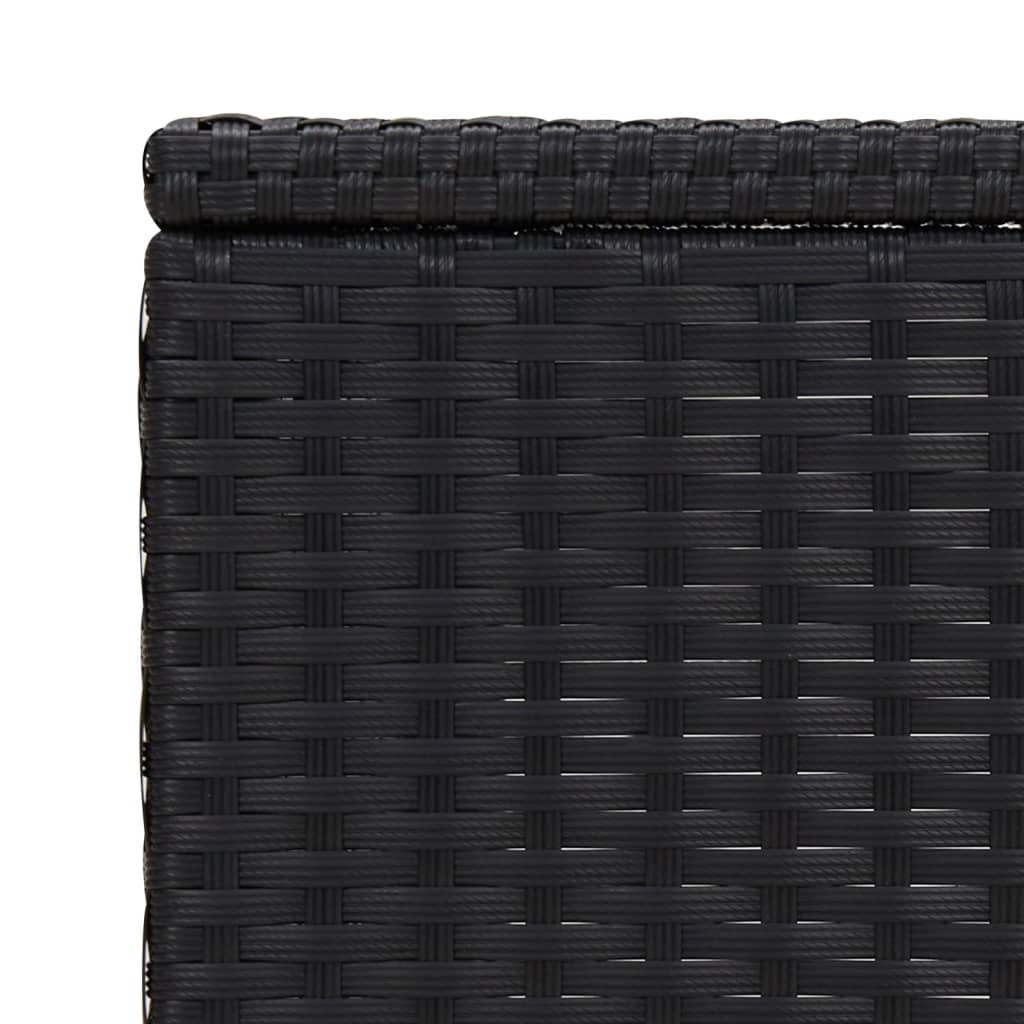 C-sidobord svart 40x35x60 cm konstrotting