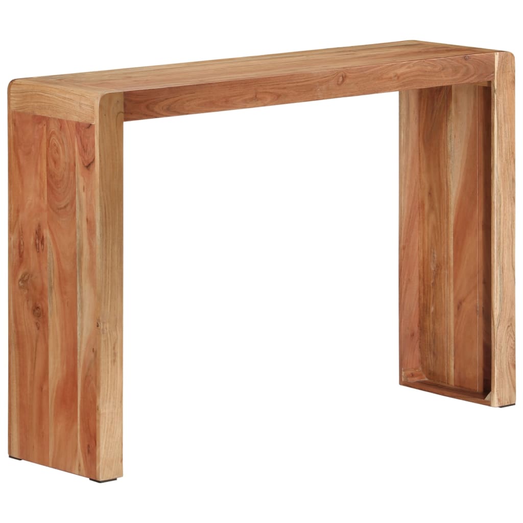 Konsolbord 110x30x76 cm massivt akaciaträ