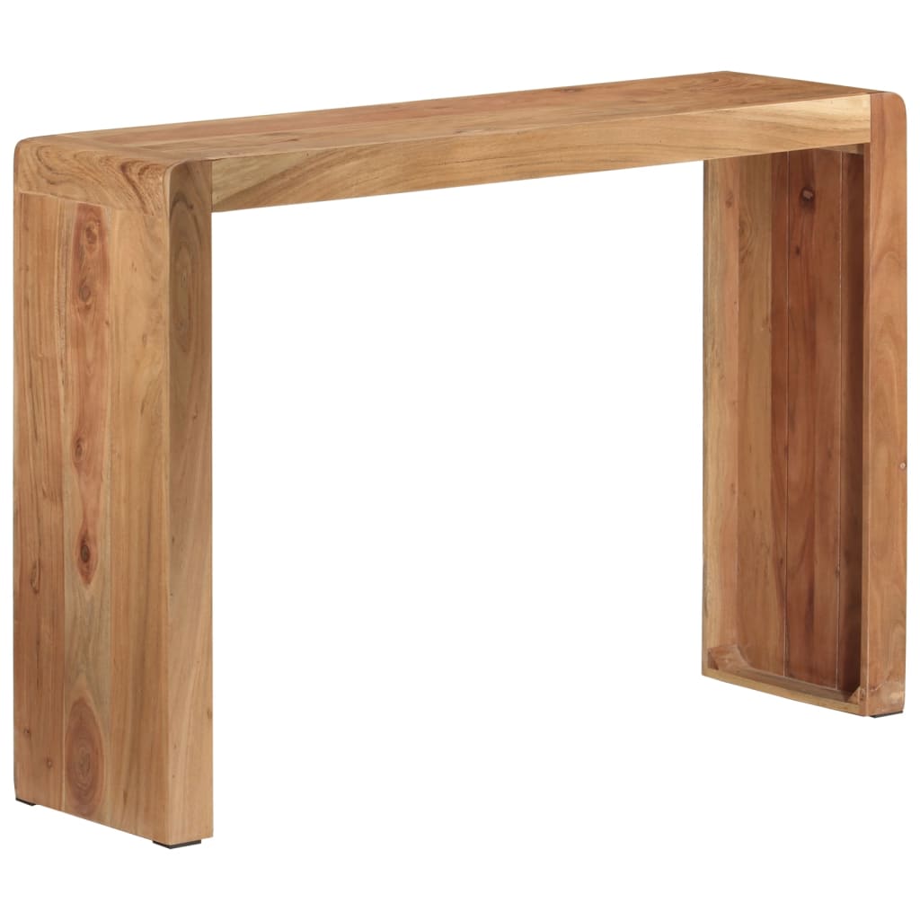 Konsolbord 110x30x76 cm massivt akaciaträ