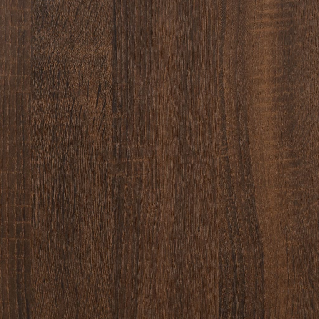 Tv-bänk brun ek 60x40x50 cm konstruerat trä