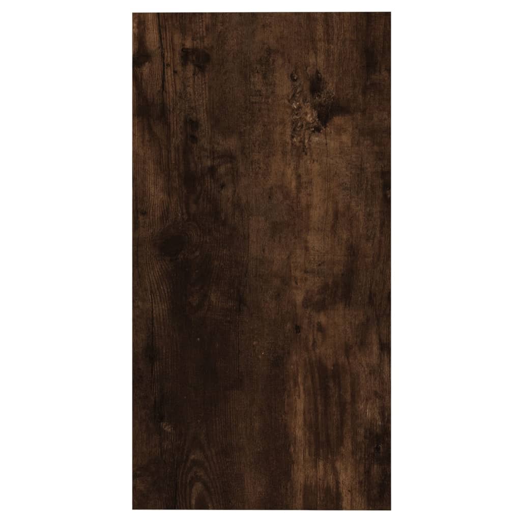Sidobord rökfärgad ek 50x26x50 cm konstruerat trä