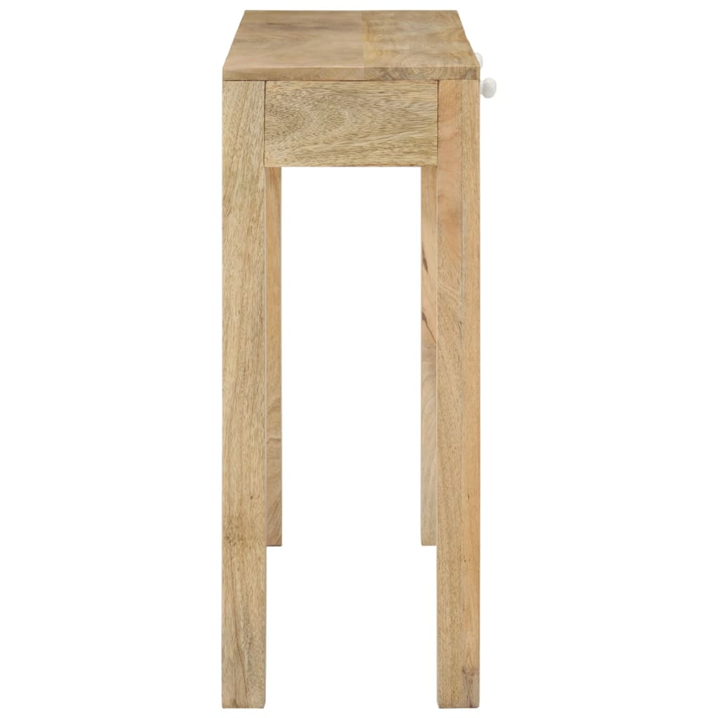 Konsolbord 110x30x75 cm massivt blekt mangoträ