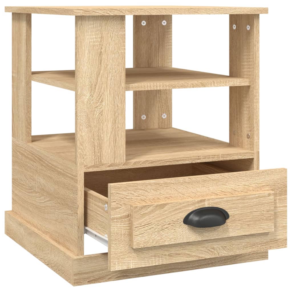 Sidobord sonoma-ek 50x50x60 cm konstruerat trä