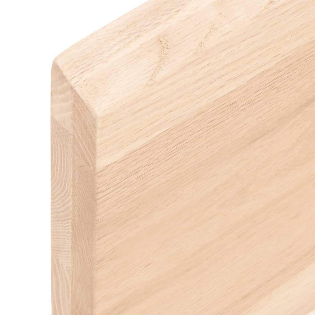 Bänkskiva för badrum 160x50x(2-4) cm obehandlat massivt trä