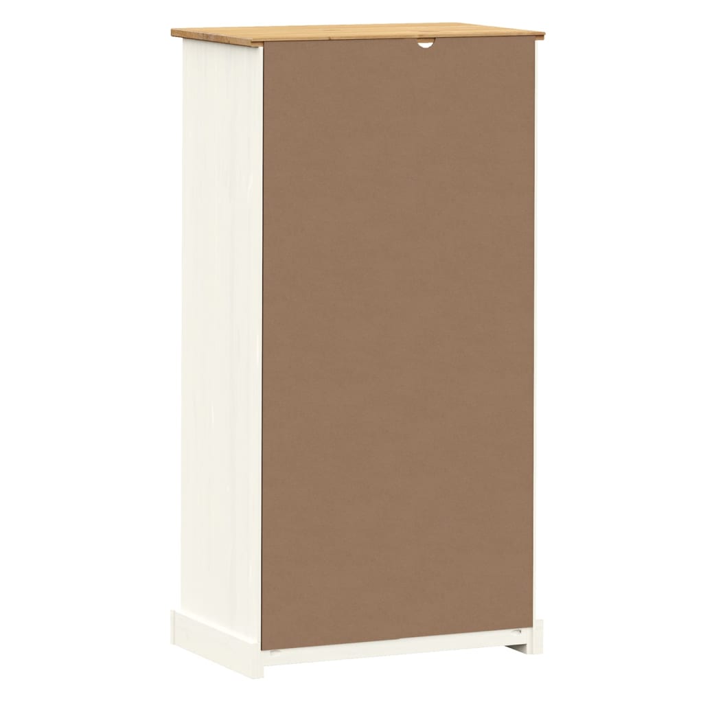 Bokhylla VIGO vit 60x35x114,5 cm massiv furu