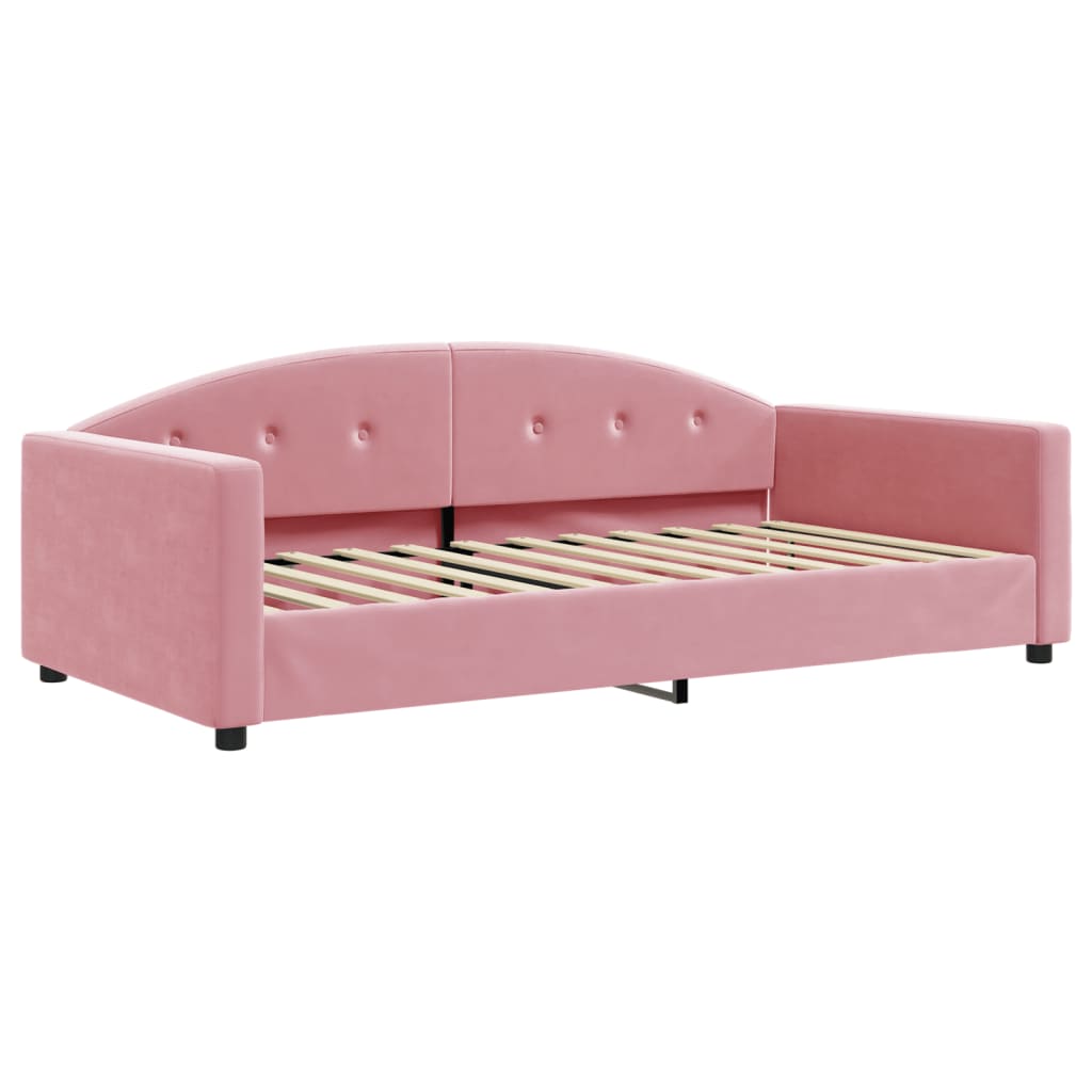 Dagbädd rosa 100x200 cm sammet