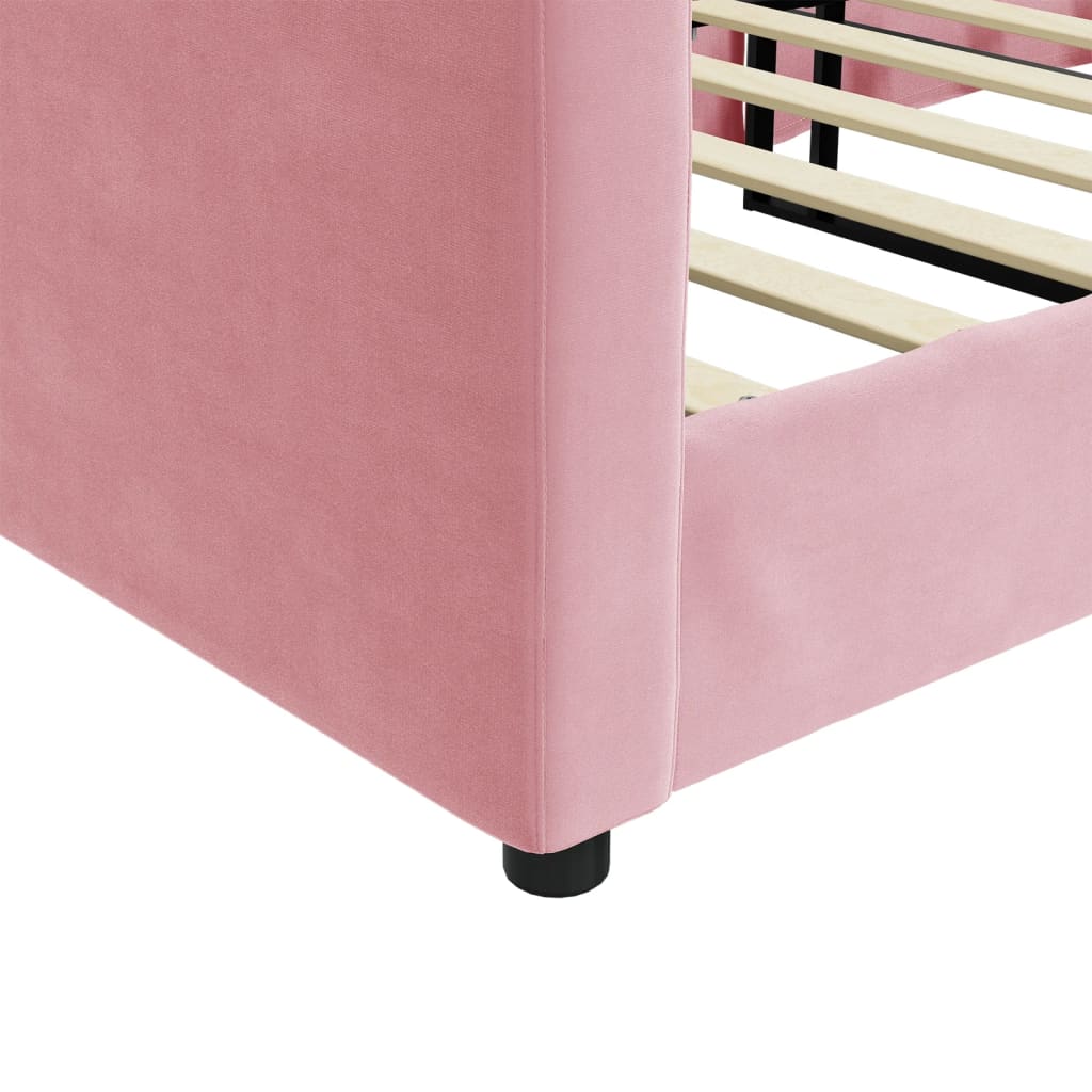 Dagbädd rosa 100x200 cm sammet
