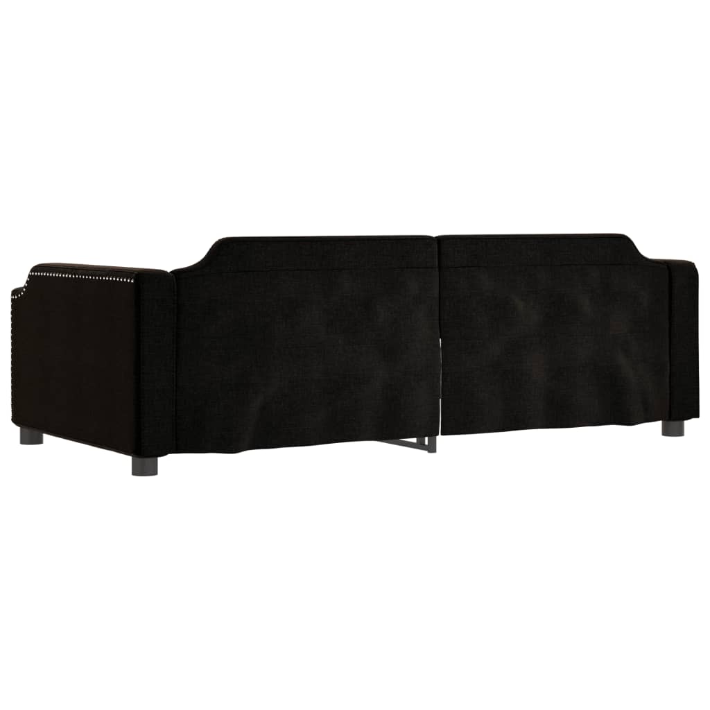 Dagbädd svart 80x200 cm tyg