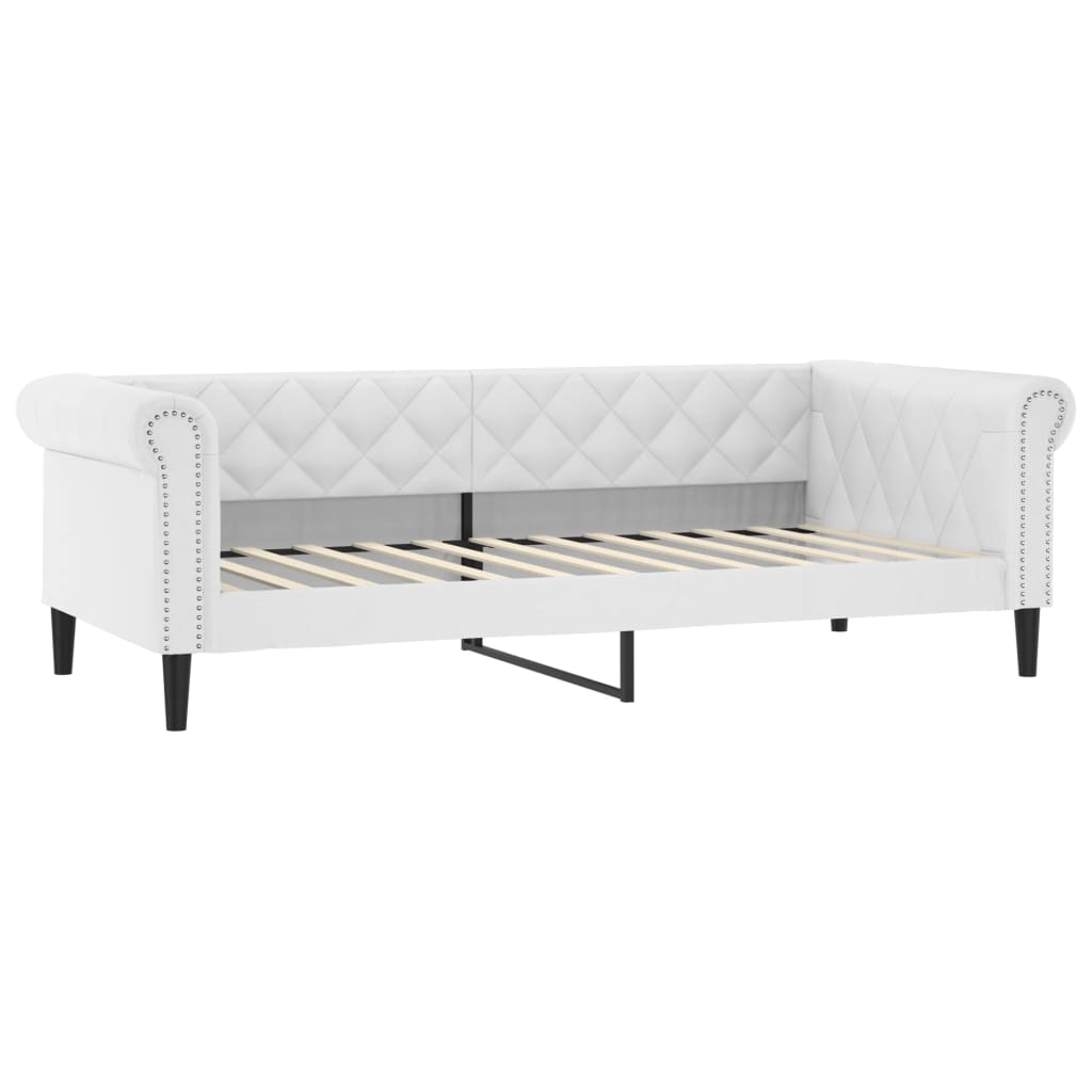 Dagbädd vit 90x200 cm konstläder