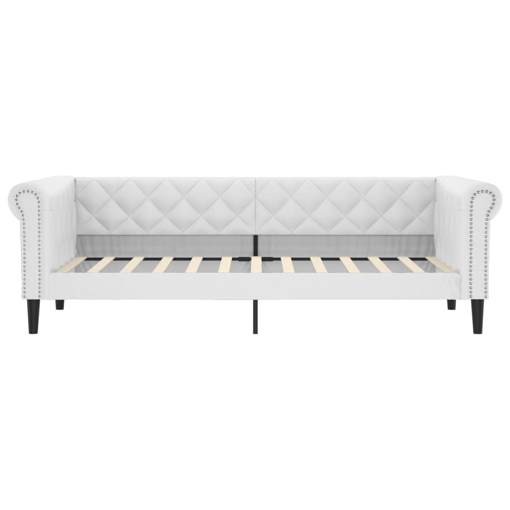 Dagbädd vit 90x200 cm konstläder