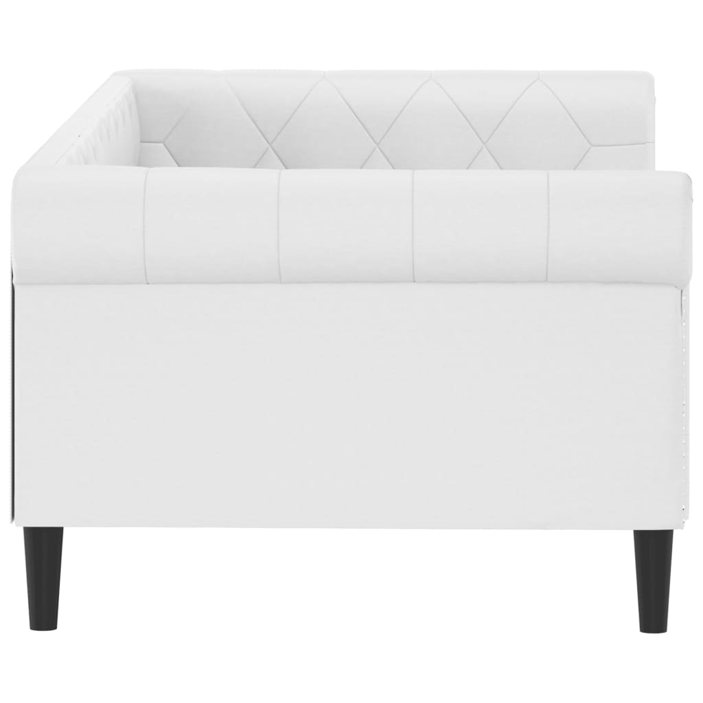 Dagbädd vit 90x200 cm konstläder