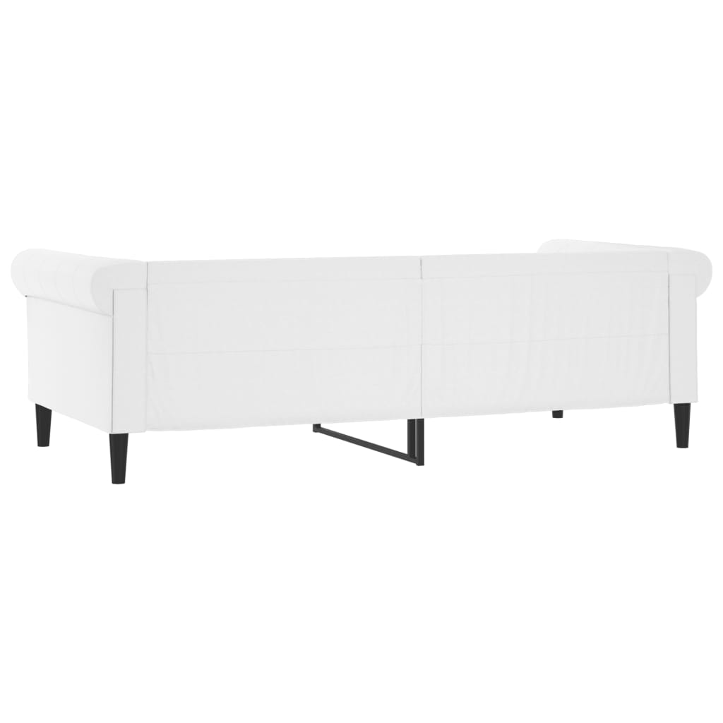 Dagbädd vit 90x200 cm konstläder